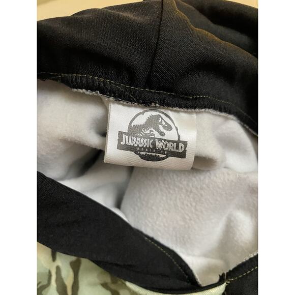 Jurassic Park Universal Pullover Green Dinosaurs Camouflage Sweater Size S - Picture 4 of 8